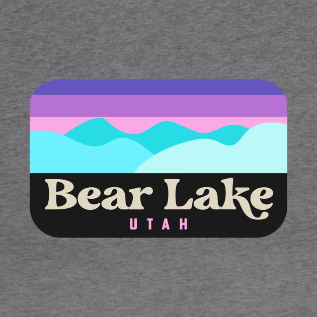 Bear Lake Utah Camping Retro Badge by PodDesignShop